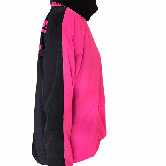 Vintage Victoria’s Secret PINK Windbreaker Jacket — Neon Pink Y2K Cozy (M) - Picture 6 of 7